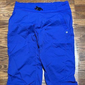 Lululemon Blue Studio Crop Size 10